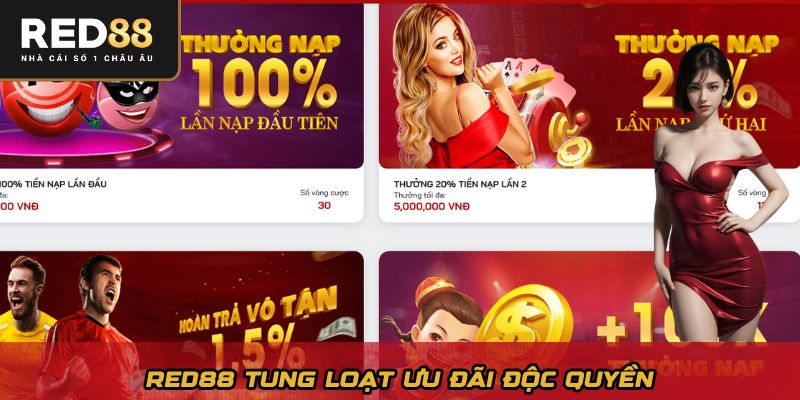 Red88 tung loạt ưu đãi độc quyền